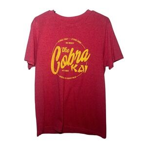 Cobra Kai Streetwear Karate Kid Red Graphic T Shirt Mens Size Medium